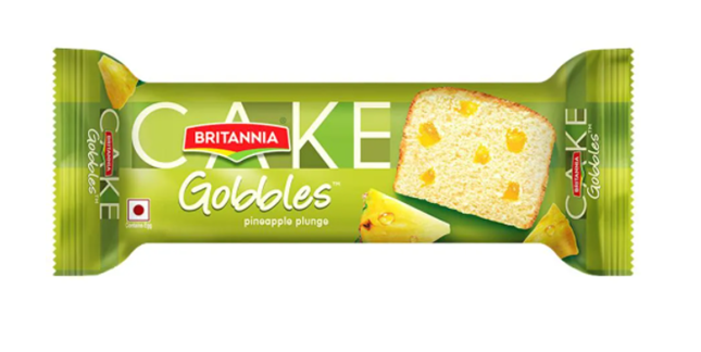 Britannia  Gobbles Cake - Pineapple Plunge 45 g