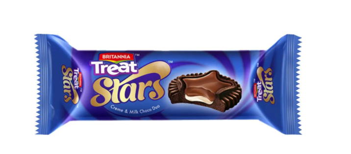 Britannia Treat Stars Creme and Milk Choco Duo 60 g