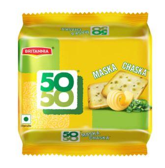 Britannia 50 50 Maska Chaska Biscuits - 120 g