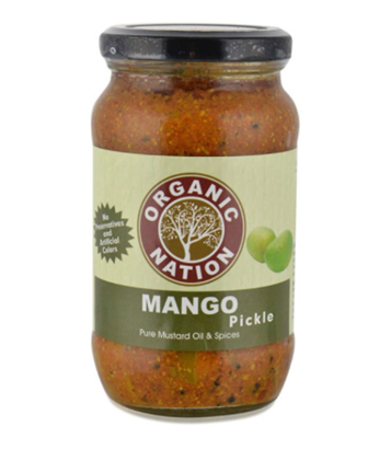 Organic Nation Mango Pickle  - 400 g Bottle