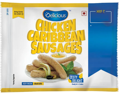 Delicious Chicken Caribbean Sausages 250 g