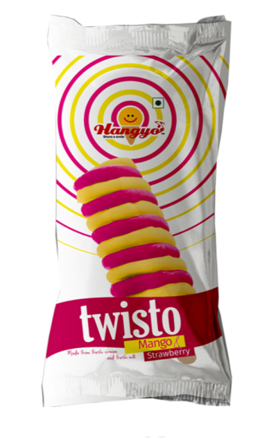 Hangyo Twisto - Mango & Strawberry Ice Cream Bar 60 ml