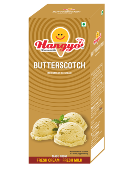 Hangyo Butterscotch Ice Cream Box - Family Pack