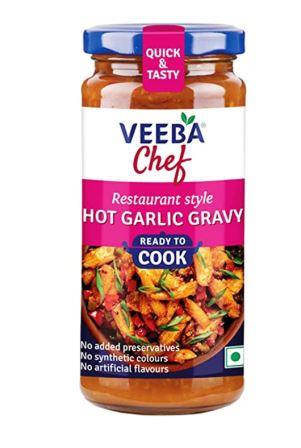 Veeba Chef Ready to Cook  - Hot Garlic Gravy 260g