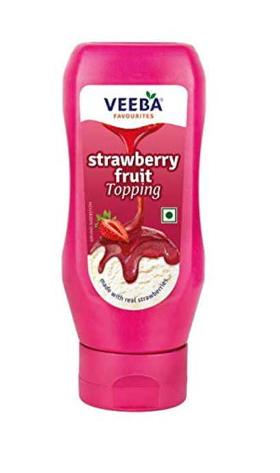 Veeba Strawberry Fruit Topping 380 g