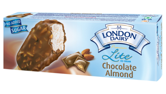 London Dairy Almond Lite  (No added sugar) Ice Cream Stick 110 ml