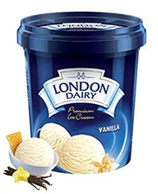 London Dairy Premium Vanilla Ice Cream 500 ml Tub