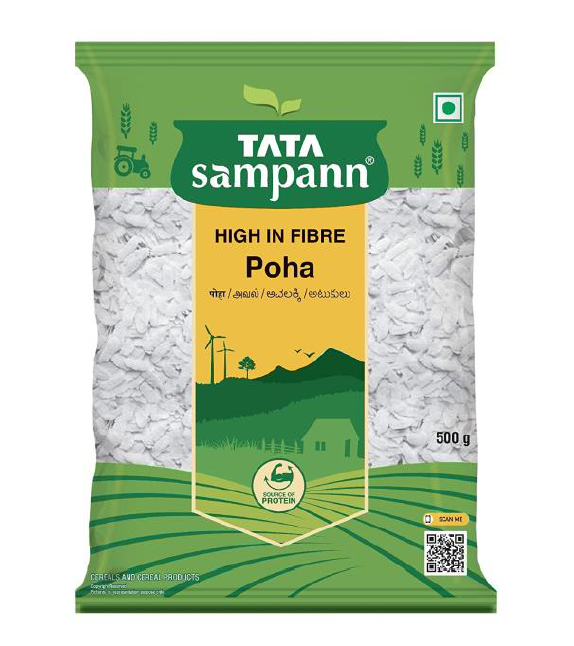 Tata Sampann Poha (High in Fibre) - 500 g
