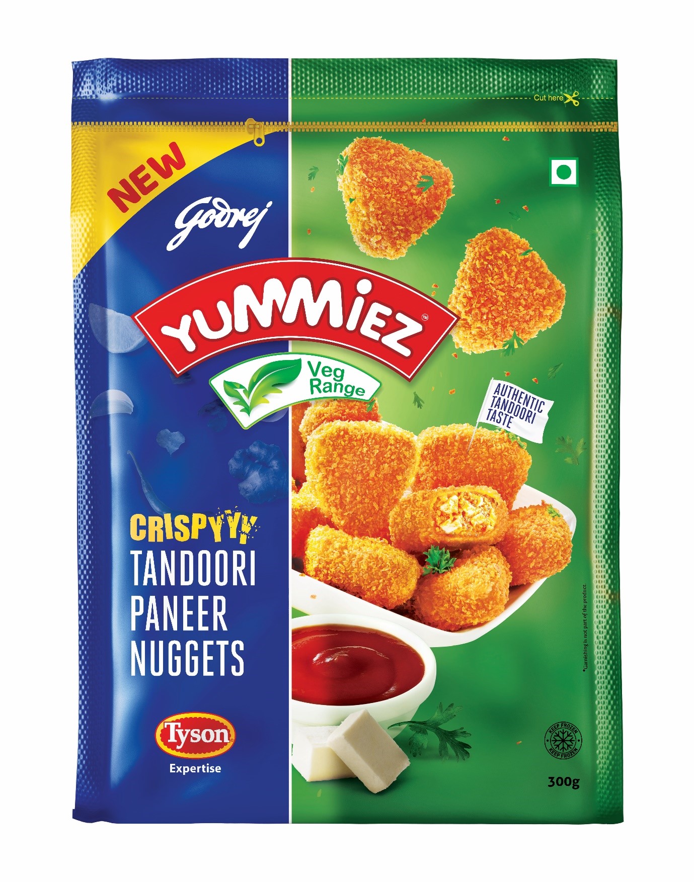 Yummiez Crispy Tandoori Paneer Nuggets 300 g