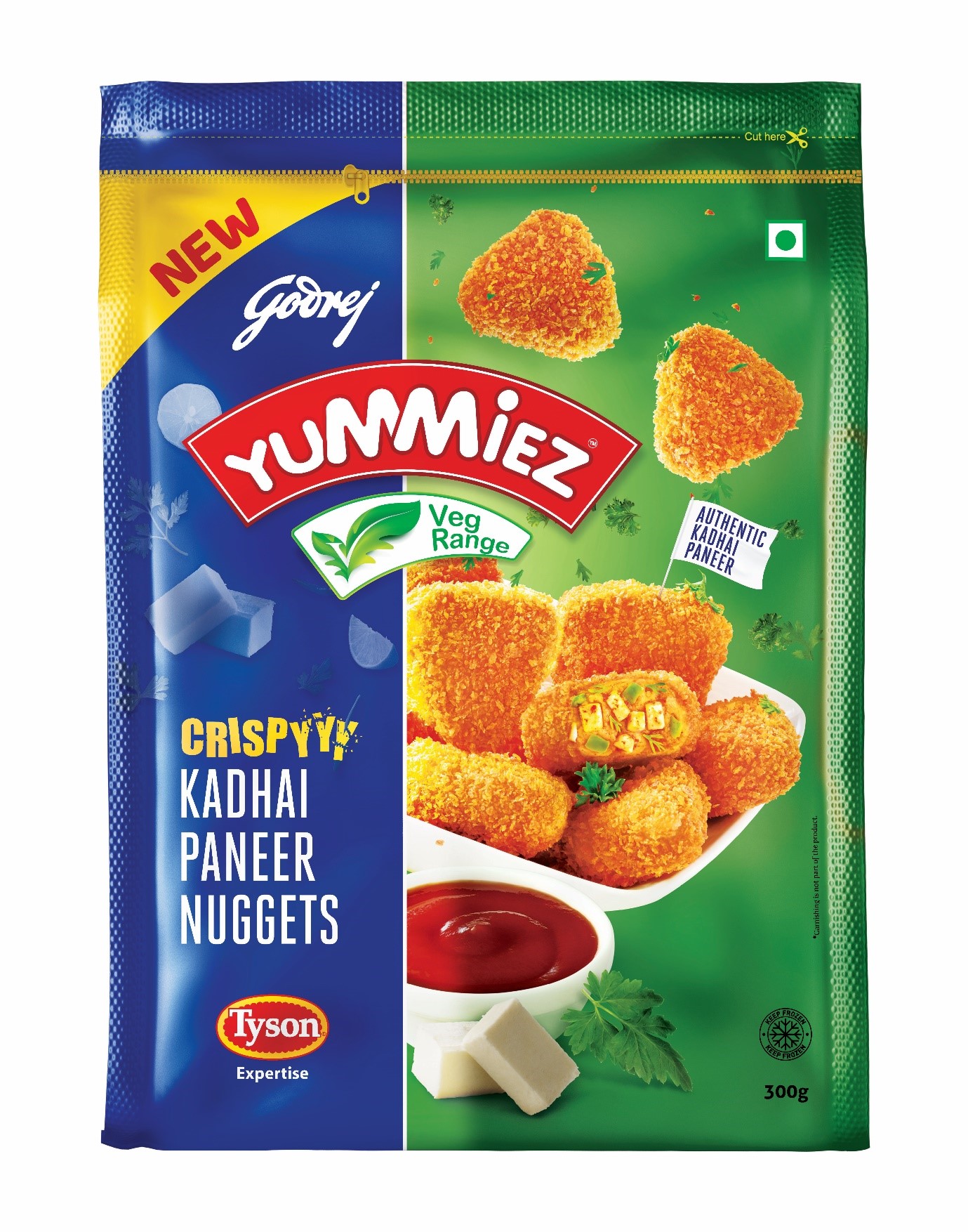Yummiez Crispy Kadhai Paneer Nuggets 300 g
