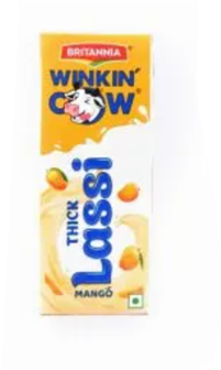 Britannia Winkin Cow Thick Lassi - Mango 180 ml Tetrapack