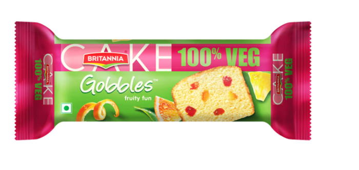 Britannia Gobbles  Fruity Fun Veg Cake 70 g