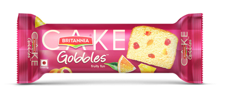 Britannia Gobbles  Fruity Fun Cake 55 g
