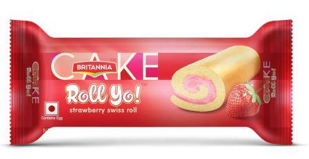 Britannia Cake Roll Yo - Strawberry Swiss Roll 30 g