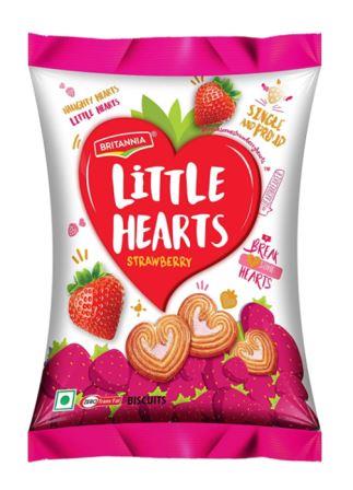 Britannia Little Hearts Strawberry Biscuits 34.5 g