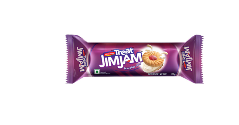 Britannia Treat Jim Jam - Naughty Jam Biscuits 100 g