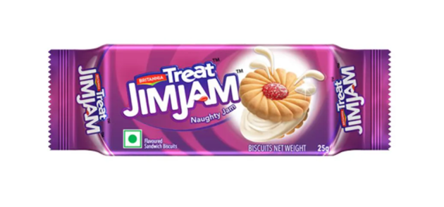 Britannia Treat Jim Jam - Naughty Jam Biscuits 25 g