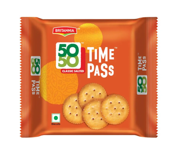 Britannia 50 50 Time Pass Biscuits 78 g
