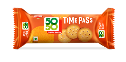 Britannia 50 50 Time Pass Biscuits 39 g