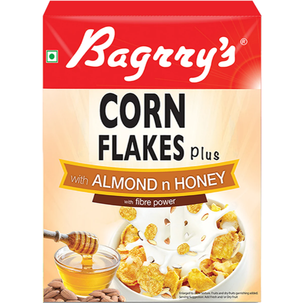 Bagrry's Corn Flakes Plus - Almond n Honey- 300 g