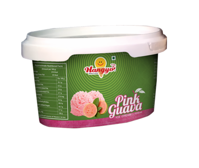Hangyo Pink Guava Ice Cream  125 ml Tub
