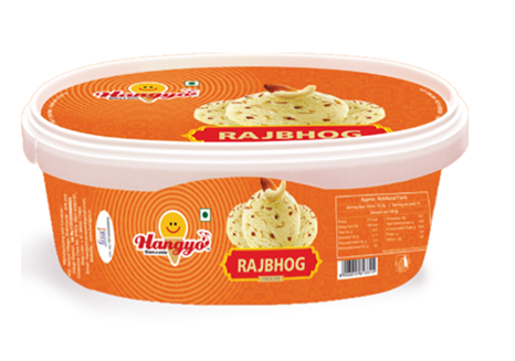 Hangyo Rajbhog Ice Cream  1000 ml Tub