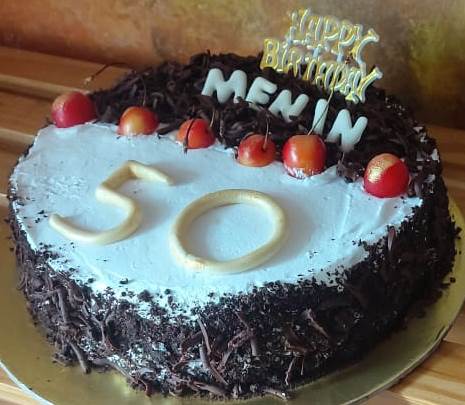 50 Years Celebration Black Forest Cake